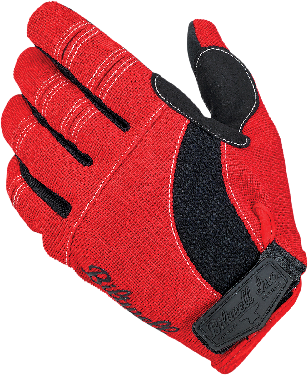 BILTWELL Moto Gloves - Red/White/Blue - Small 1501-1208-002