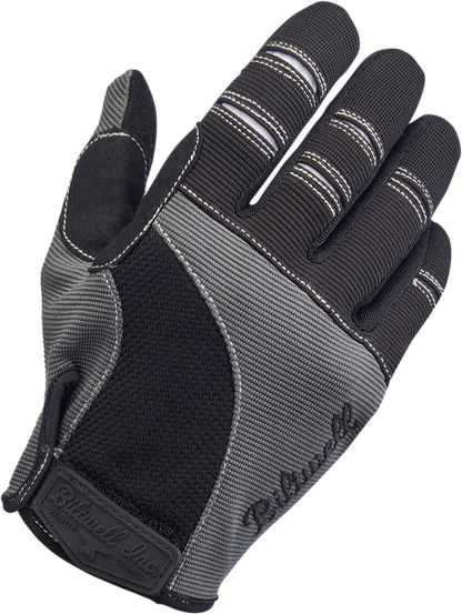 BILTWELL Moto Gloves - Gray/Black - XS 1501-1101-001