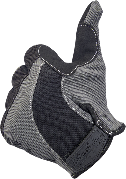 BILTWELL Moto Gloves - Gray/Black - Large 1501-1101-004