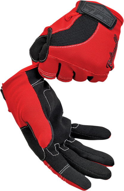 BILTWELL Moto Gloves - Red/White/Blue - Small 1501-1208-002