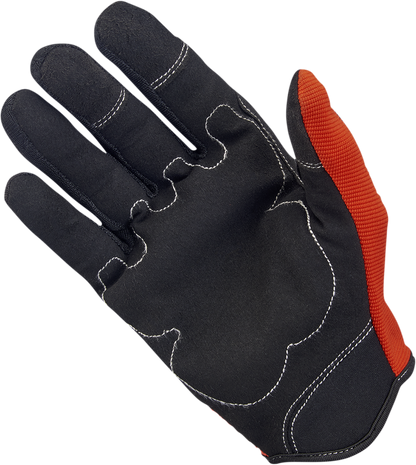 BILTWELL Moto Gloves - Orange/Black - Medium 1501-0106-003