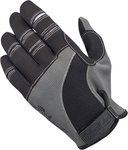 BILTWELL Moto Gloves - Gray/Black - Medium 1501-1101-003