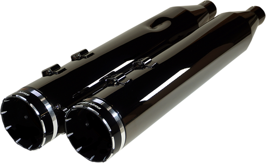 KHROME WERKS 4-1/2" HP-Plus® Slip-On Mufflers - Eclipse® with Tracer Tip 201670