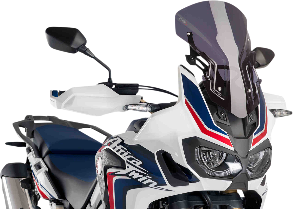 PUIG HI-TECH PARTS Touring Windscreen - Dark Smoke - Africa 3714F