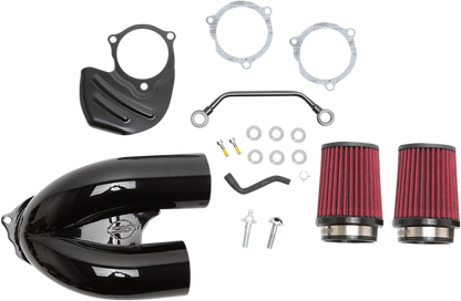 S&S CYCLE Tuned Induction Air Cleaner Kit - Gloss Black 170-0567A