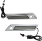 CUSTOM DYNAMICS Latch Light - Saddlebag - Dual Color - Smoke - Chrome CD-SBL-DC4-SC