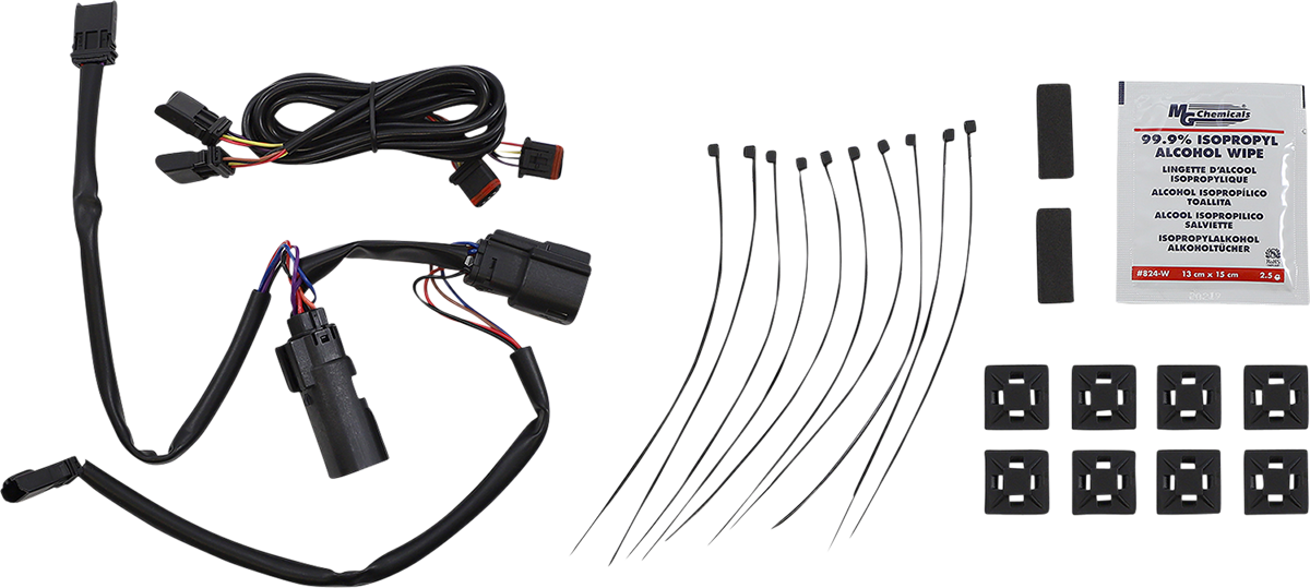 CUSTOM DYNAMICS Latch Light - Saddlebag - Dual Color - Red - Chrome CD-SBL-DC4-RC