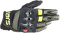 ALPINESTARS Halo Gloves - Forest Black/Fluo Yellow - 2XL 3504822-6085-2X