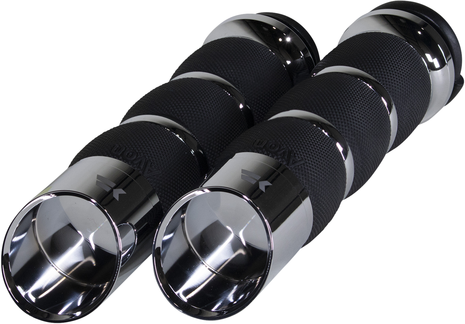 KHROME WERKS Edge Grips - Air Cushion - TBW - Chrome 500170