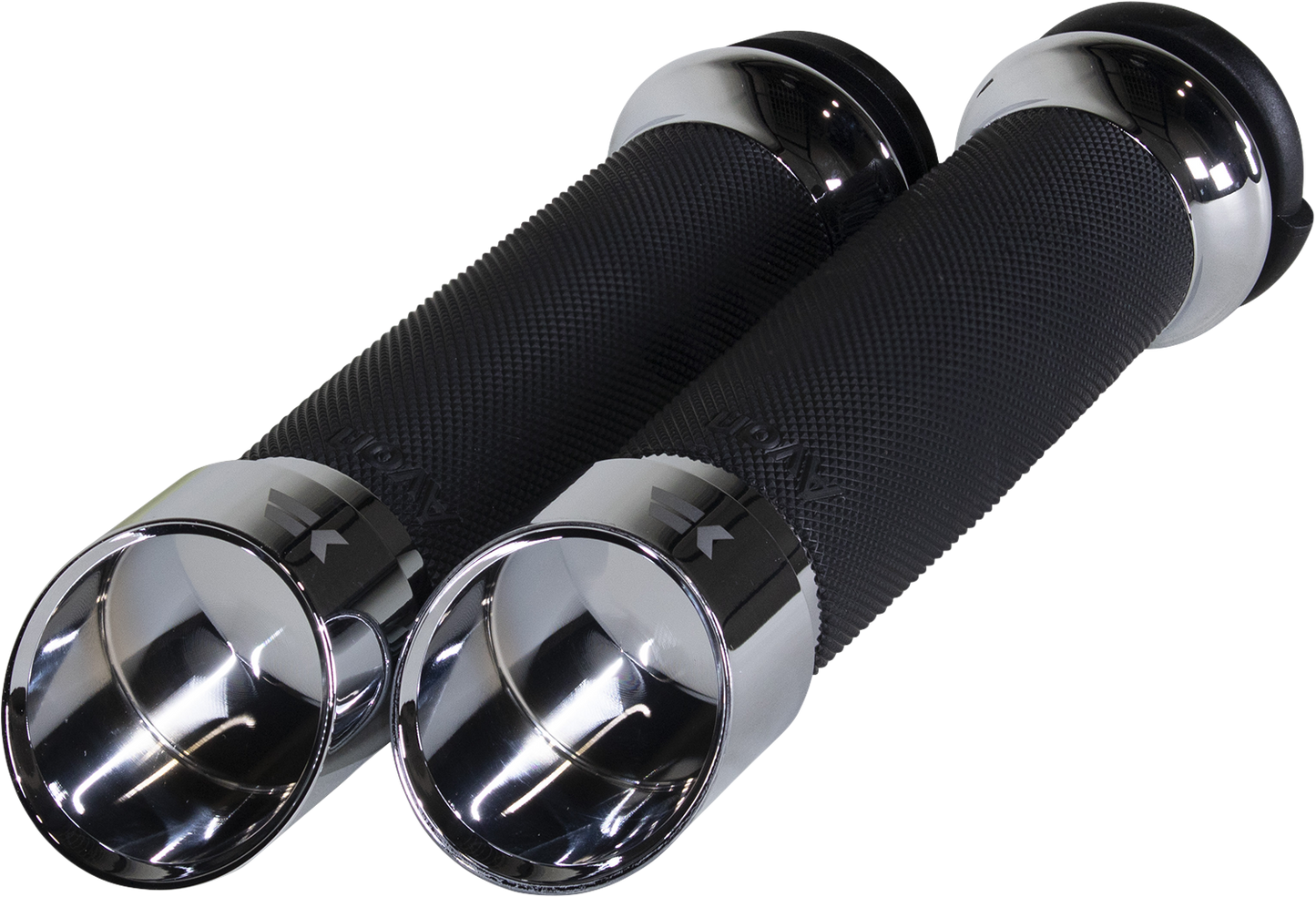 KHROME WERKS Edge Grips - Custom Contour - TBW - Chrome 500160