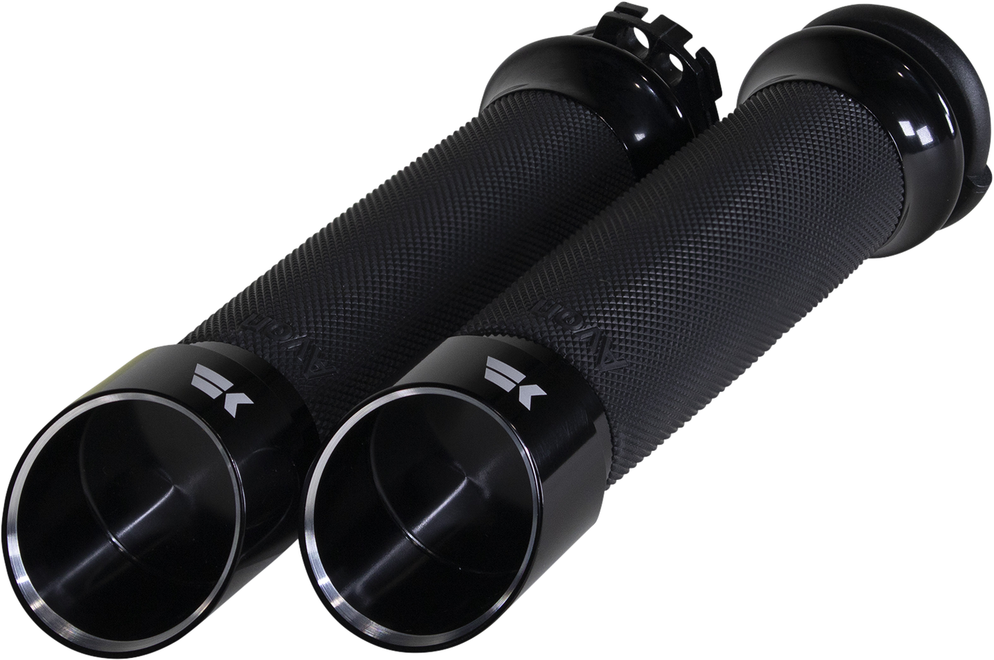 KHROME WERKS Edge Grips - Custom Contour - Cable - Black 500240