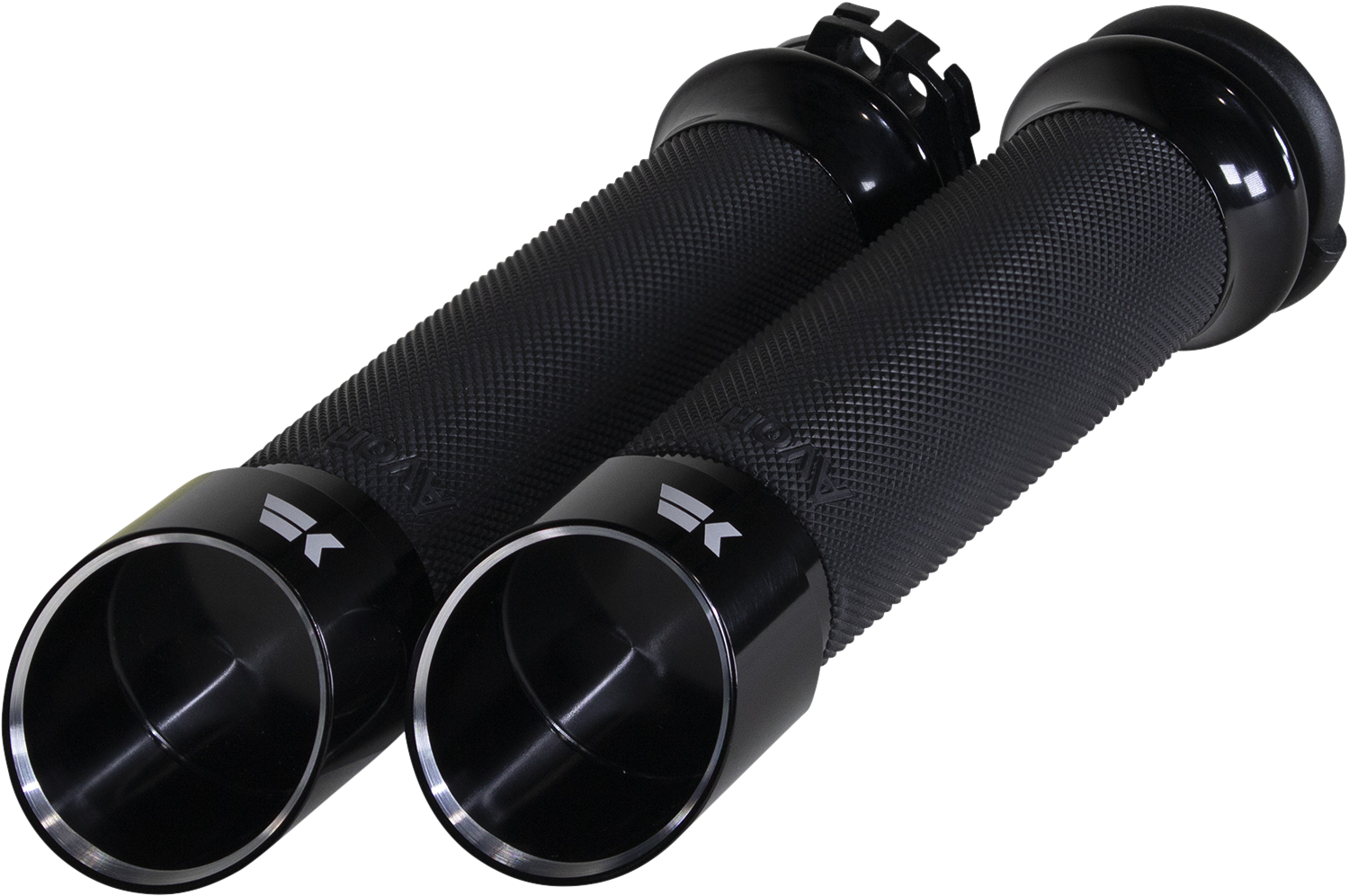 KHROME WERKS Edge Grips - Custom Contour - Cable - Black 500240