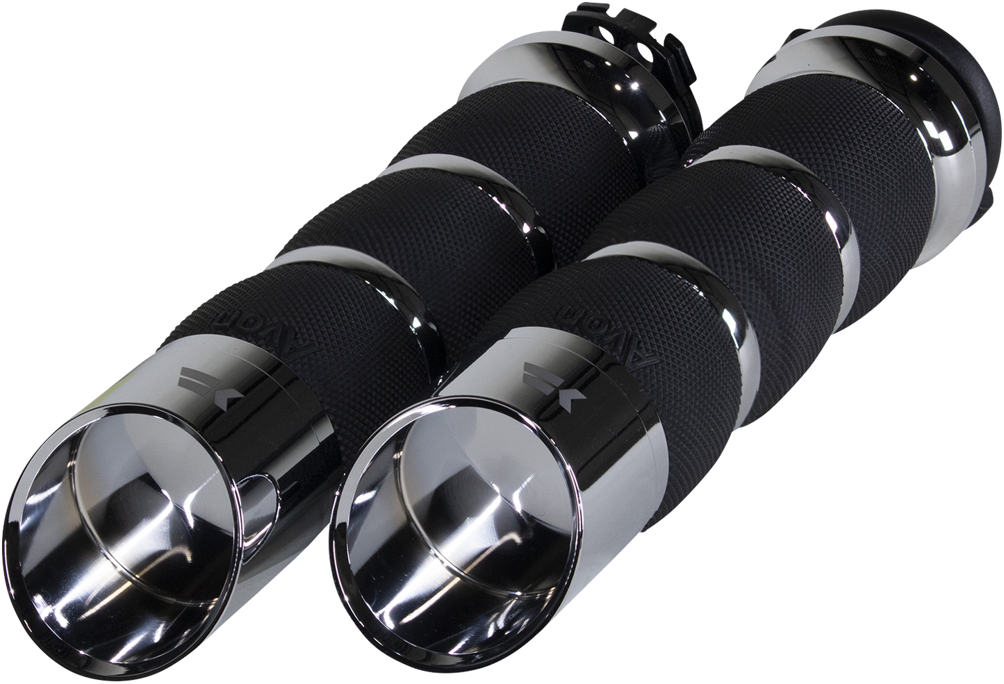 KHROME WERKS Edge Grips - Air Cushion - Cable - Chrome 500270