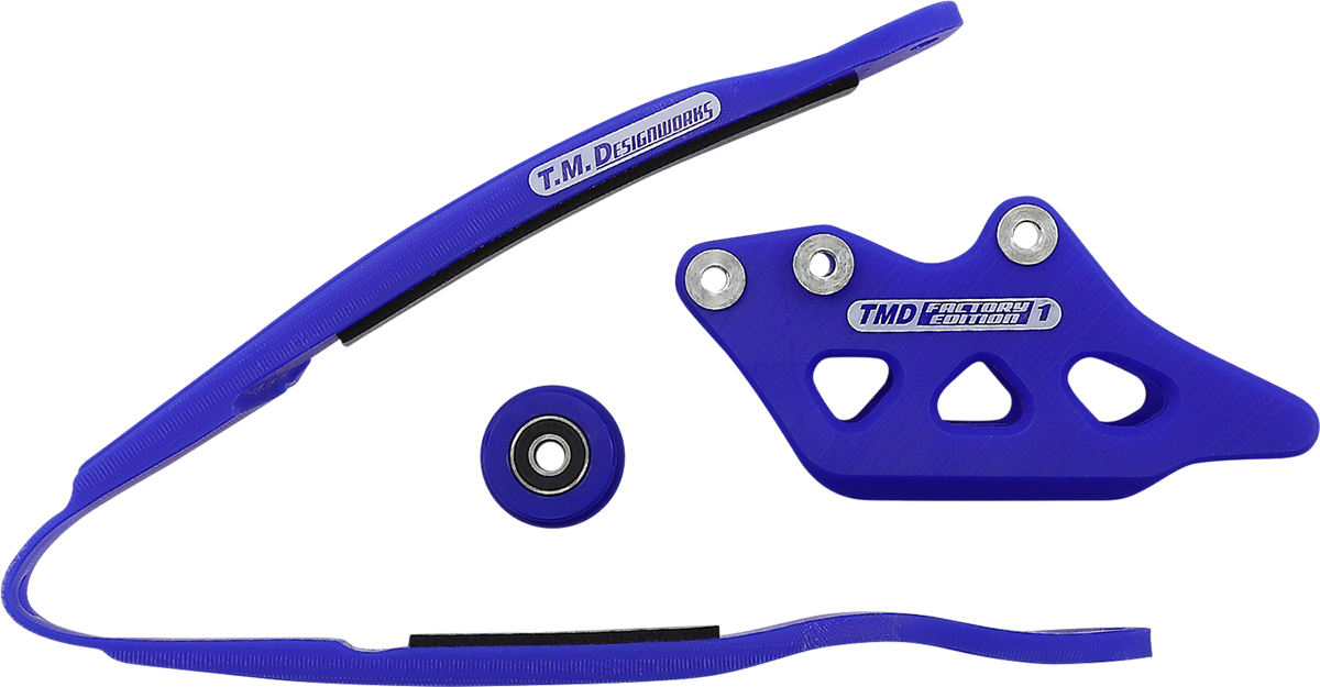 T.M. DESIGNWORKS Chain Guide/Slider - Yamaha - Blue YCP-K09-BU