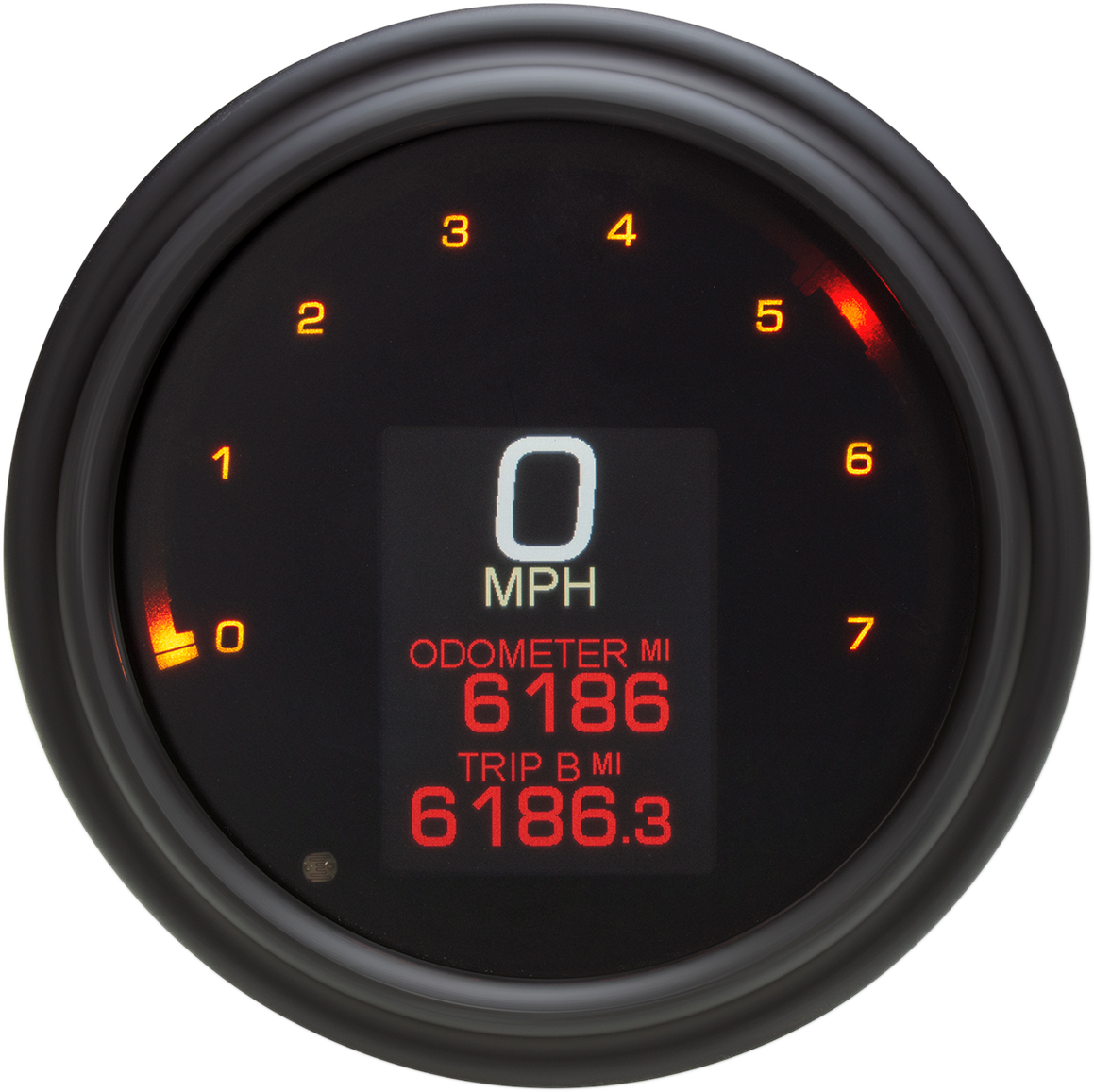 DAKOTA DIGITAL Tank Speedometer - Black Bezel - 4.5" MLX-2011-K