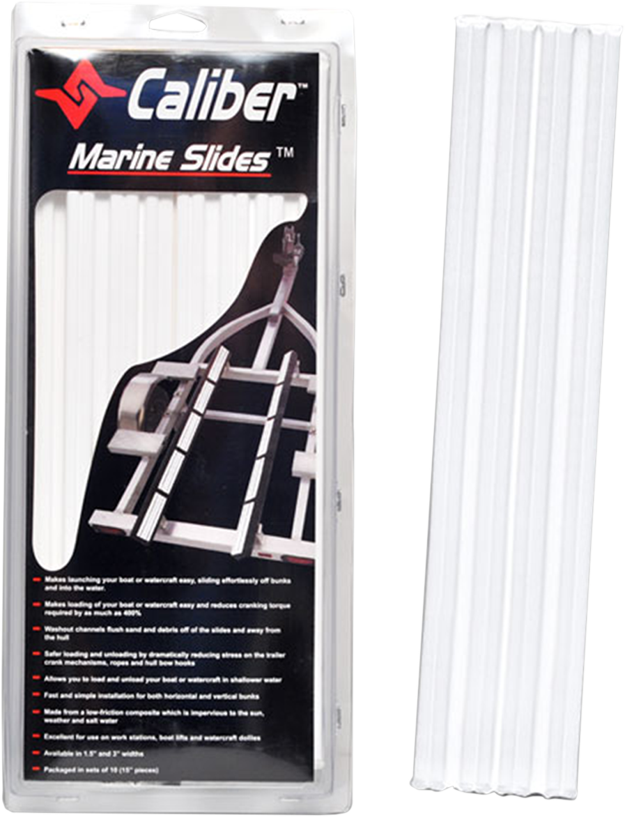 Caliber Glide Boat Bunk Slider 1.5 x 15 inches White Part #23031