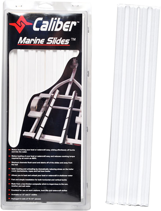 Caliber Glide Boat Bunk Slider 1.5 x 15 inches White Part #23031