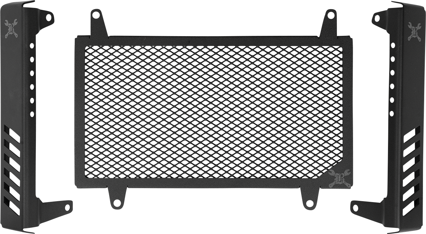 BURLY BRAND Radiator Guard - Slash Cut - Honda B10-3009B