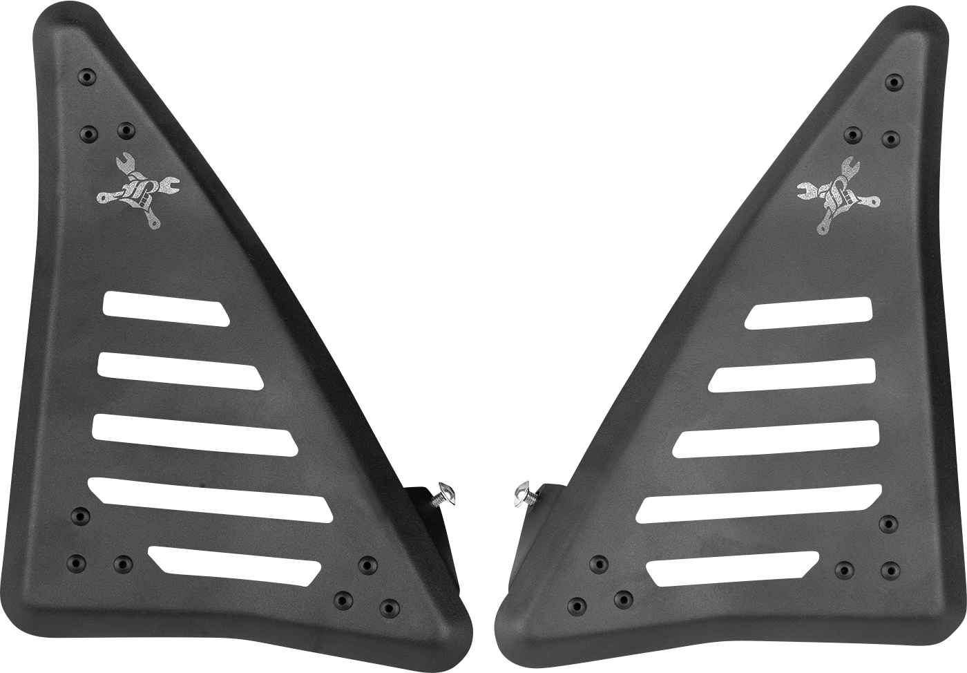 BURLY BRAND Side Covers - Slash Cut - Black - Honda - CMX B10-3003TB