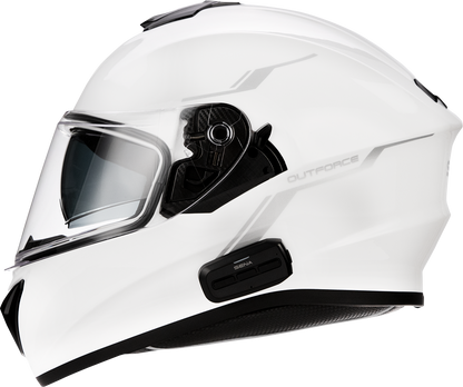 SENA OutForce Helmet - Glossy White - XL OUTFORCE-GW0XL