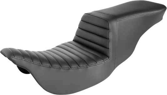 SADDLEMEN Tour Step-Up Seat - Tuck-n-Roll - Black - FL '08-'24 808-07B-191