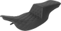 SADDLEMEN Tour Step-Up Seat - Full Lattice Stitch - Black - FL '97-'07 897-07-195
