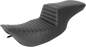 SADDLEMEN Tour Step-Up Seat - Front Tuck-n-Roll - Black - FL '97-'07 897-06-191