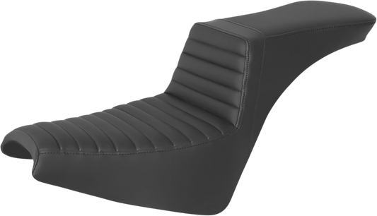 SADDLEMEN Step-Up Seat - Front Tuck-n-Roll - Black 818-30-191