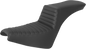 SADDLEMEN Step-Up Seat - Front Tuck-n-Roll - Black 818-30-191