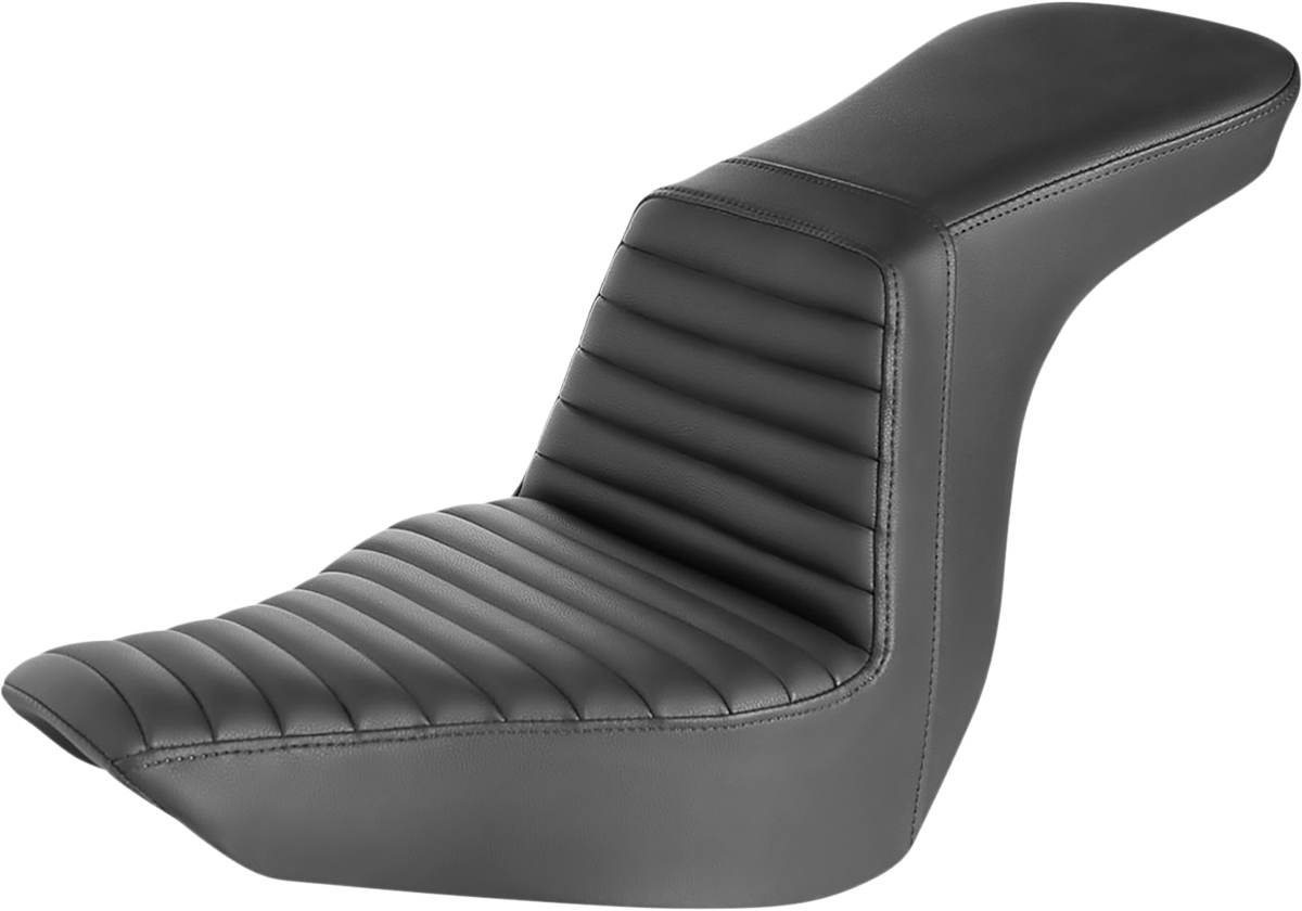 SADDLEMEN Step-Up Seat - Front Tuck-n-Roll - Black 818-29-191