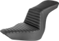 SADDLEMEN Step-Up Seat - Front Tuck-n-Roll - Black 818-29-191