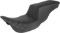 SADDLEMEN Tour Step-Up Seat - Front Lattice Stitch - Black - FL '08-'24 808-07B-192