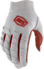 100% Airmatic Gloves - Silver - Small 10000-00040