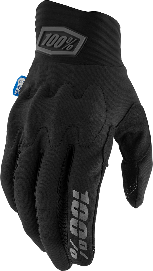100% Cognito Smart Shock Gloves - Black - Small 10014-00030