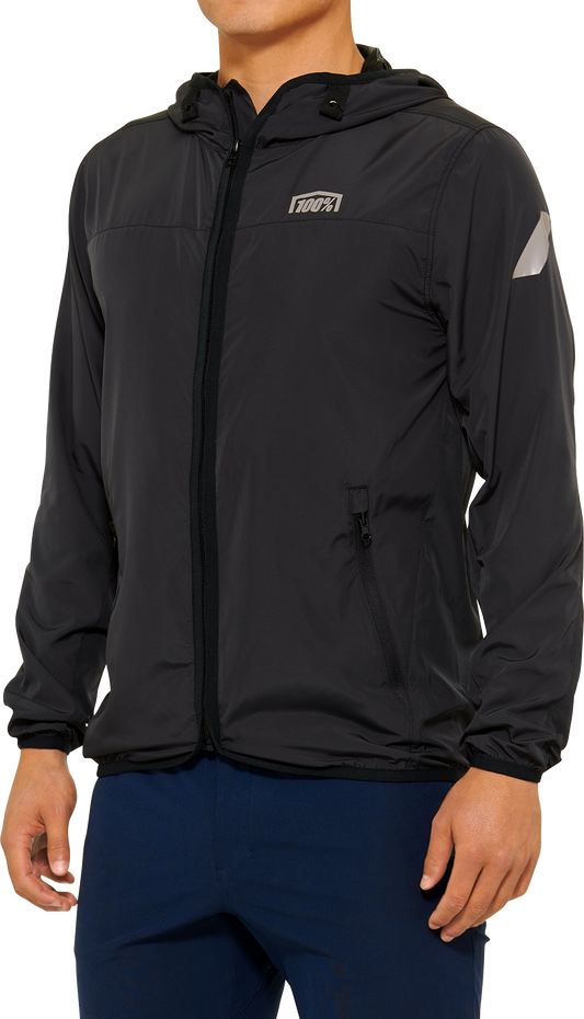100% Klutch Jacket - Black - Small 20041-00000