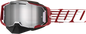 100% Armega Snow Goggle - Oversized Red - Flash Silver Mirror Lens 50008-00006
