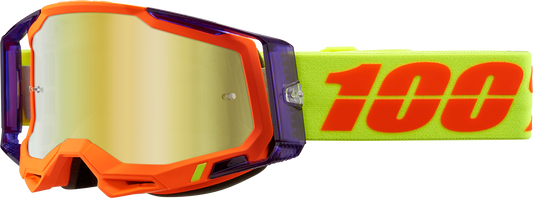 100% Racecraft 2 Goggle - Panam - Gold Mirror Lens 50010-00021
