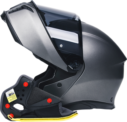 AGV Tourmodular Cheek Pads - Gray/Black - XL 20KIT93033629