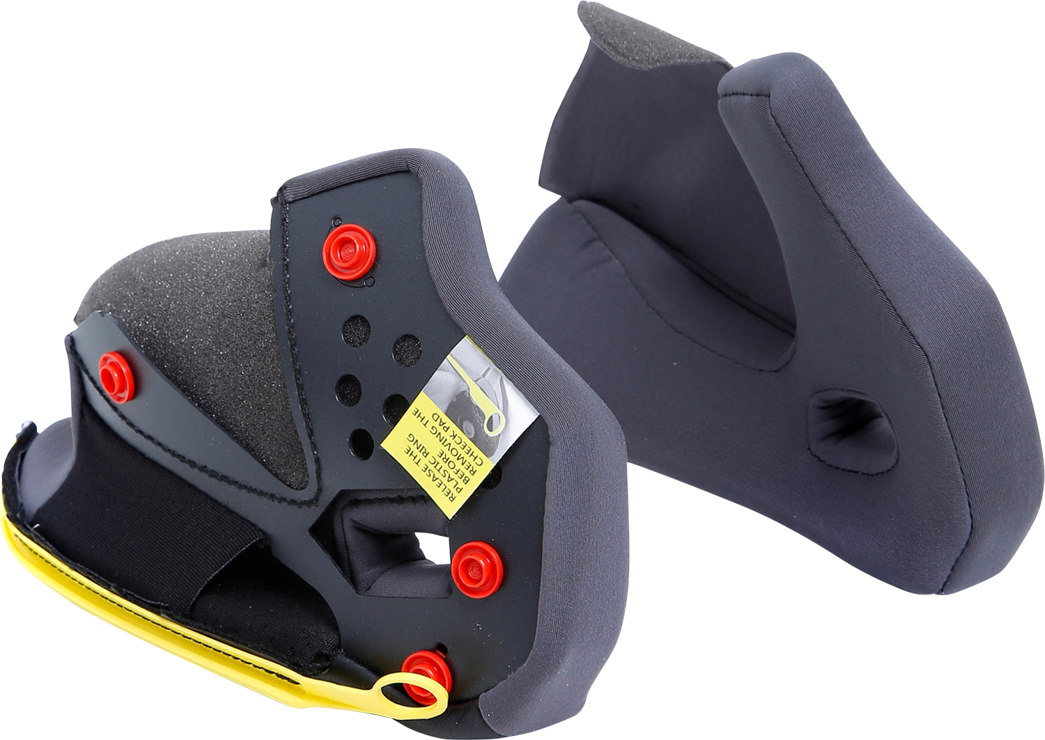 AGV Tourmodular Cheek Pads - Gray/Black - Large 20KIT93032629