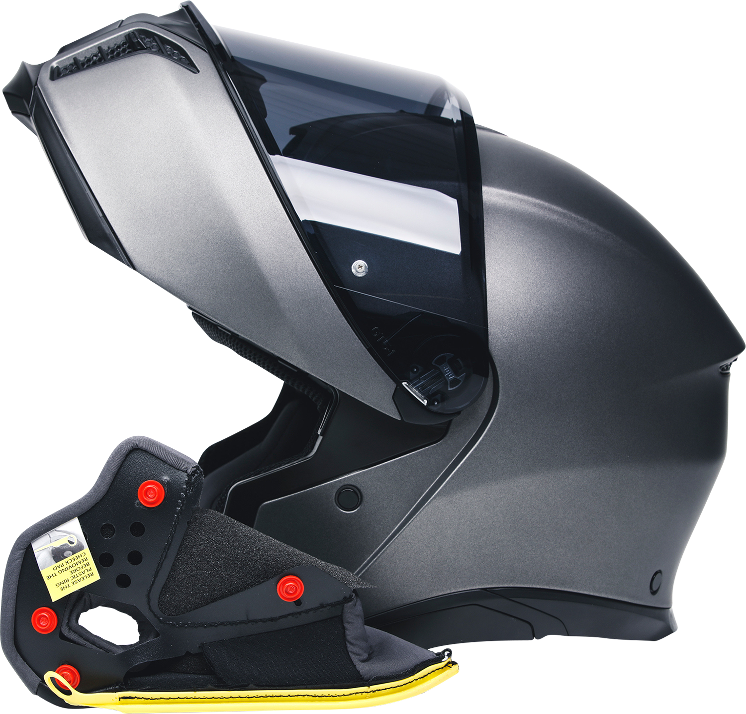 AGV Tourmodular Cheek Pads - Gray/Black - 2XL 20KIT93039629