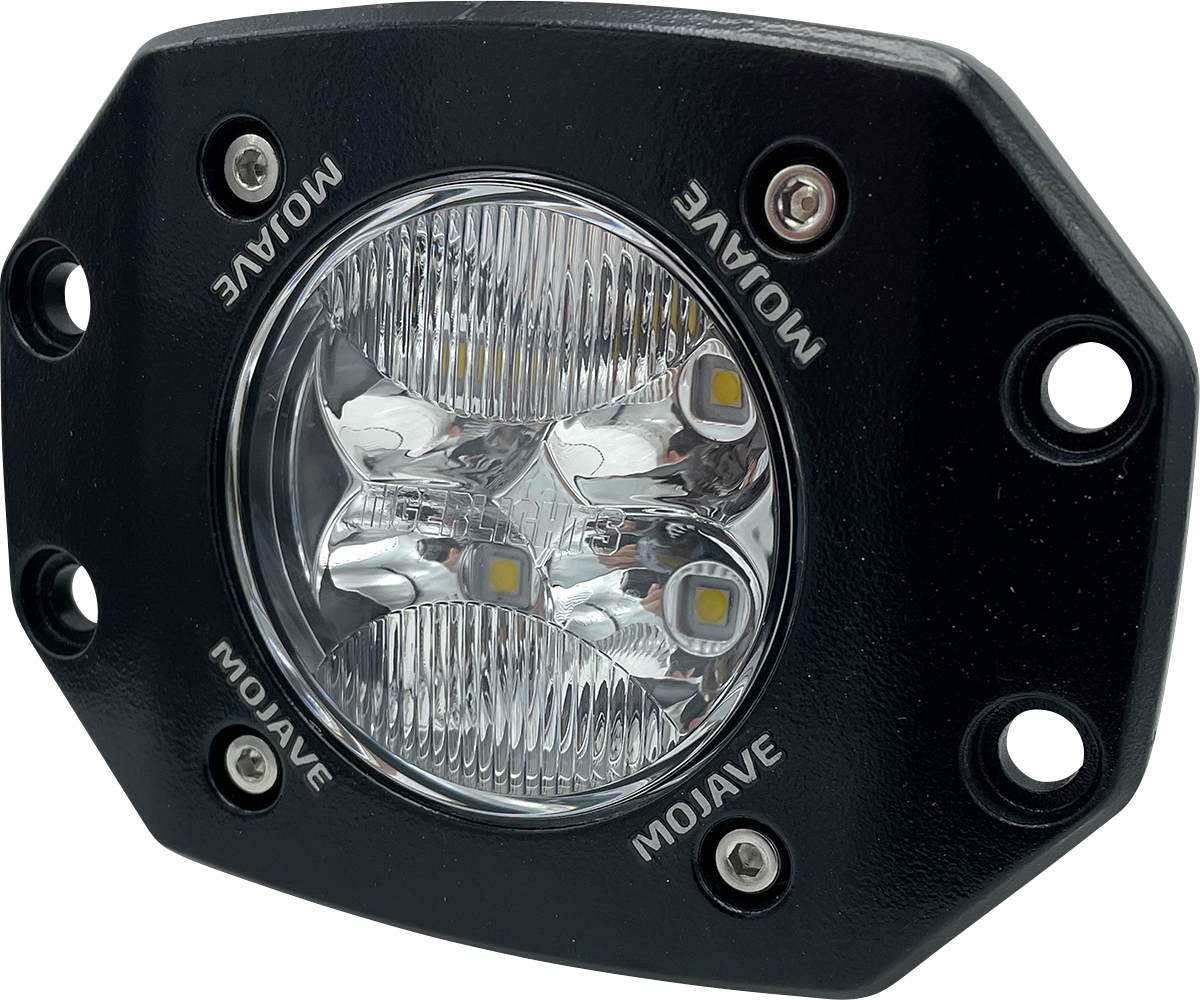 ALL BALLS TLM3-FM 3-Inch LED Racing Light with Flush Mount, Waterproof, and Stainless Steel Bracket