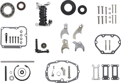 BAKER DRIVETRAIN Overdrive 6-Speed Gear Set for Harley-Davidson Touring Models (2002-2006) - Polished Finish