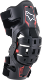 ALPINESTARS Youth Bionic 5S Knee Braces - Black/Red 6540520-13