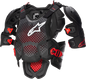 ALPINESTARS A-10 v2 Full Roost Guard - Black/Red - M/L 6700523-1431-ML