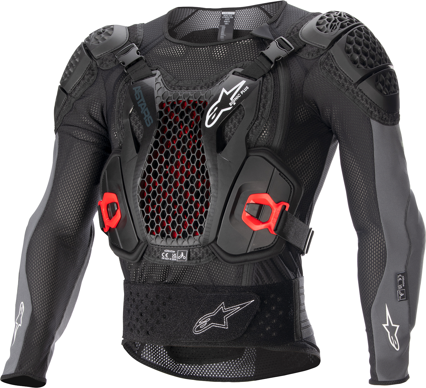 ALPINESTARS Bionic Plus v2 Protection Jacket - Black/Anthracite/Red - XL 6506723-1036-XL