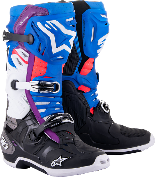 ALPINESTARS Tech 10 Supervented Boots - Blue/Black/White - US 10 / EU 44.5 2010520-1792-10