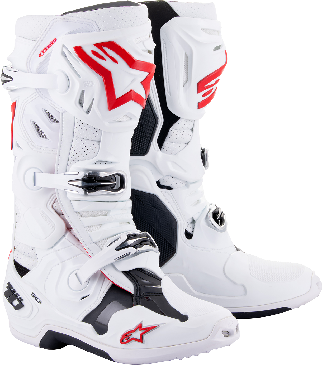 ALPINESTARS Tech 10 Supervented Boots - White/Red - US 12 / EU 47 2010520-2230-12