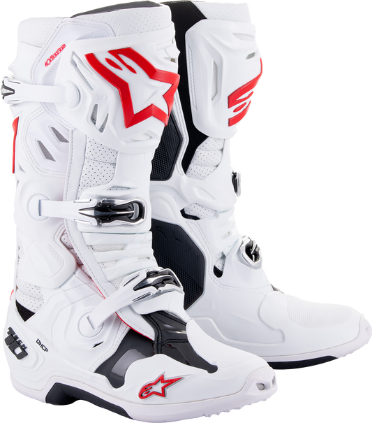 ALPINESTARS Tech 10 Supervented Boots - White/Red - US 12 / EU 47 2010520-2230-12