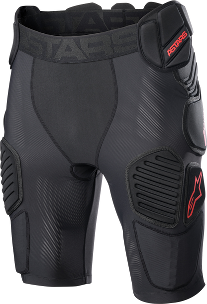 ALPINESTARS Bionic Pro Protection Shorts - Black/Red - Medium 6507523-13-M