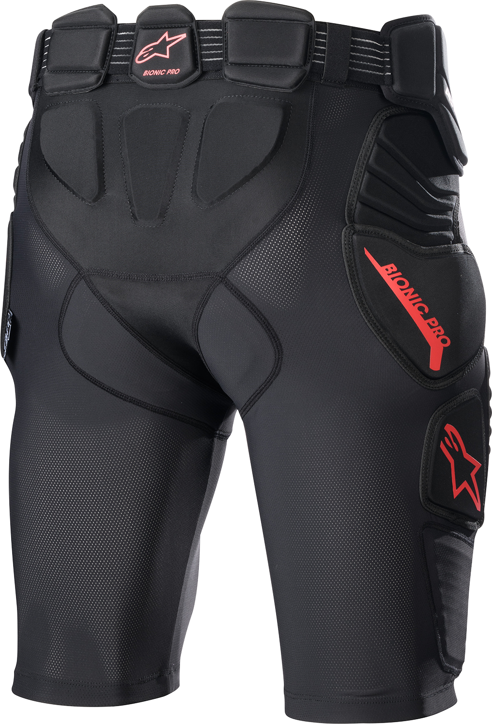 ALPINESTARS Bionic Pro Protection Shorts - Black/Red - Medium 6507523-13-M